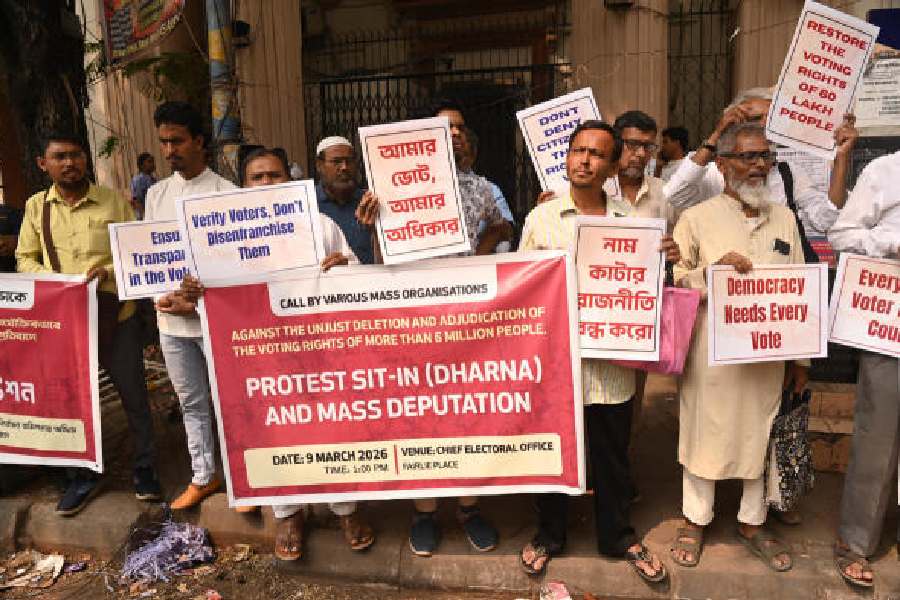 Citizens’ groups protest against voter disenfranchisement in BBD Bag last week