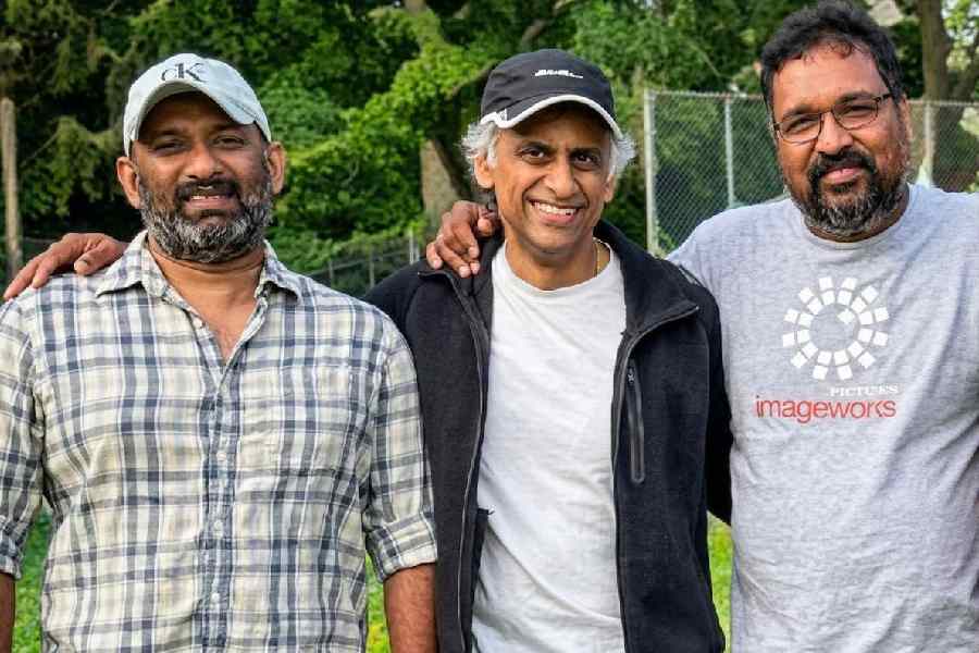 (From left to right) Joseph Tom Neriamparambil, Binku Mathews, Kurian Onnunny Samuel