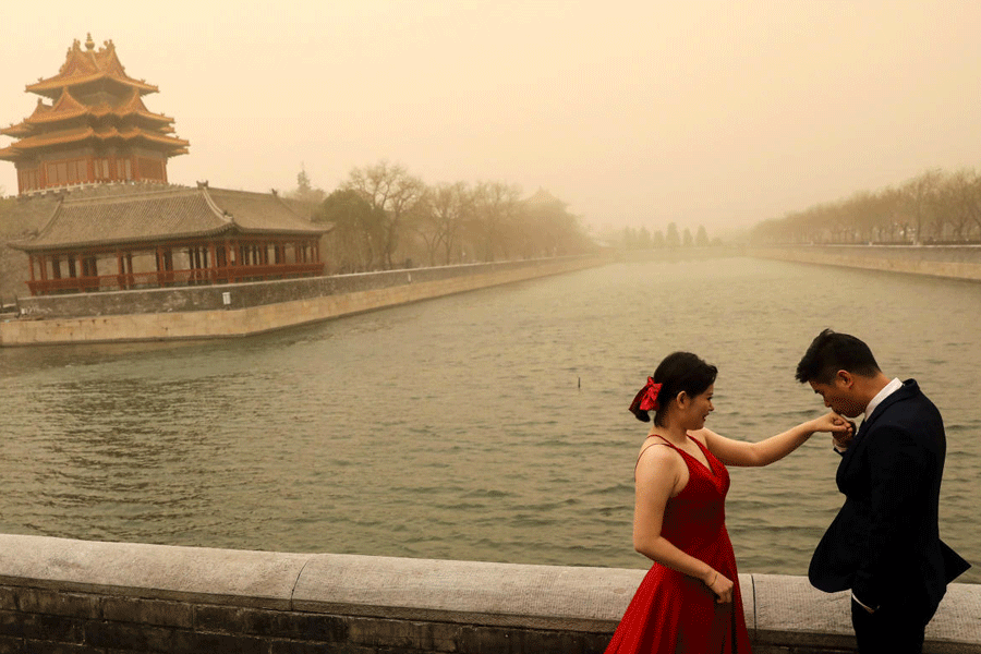 Sandstorm in Beijing, China