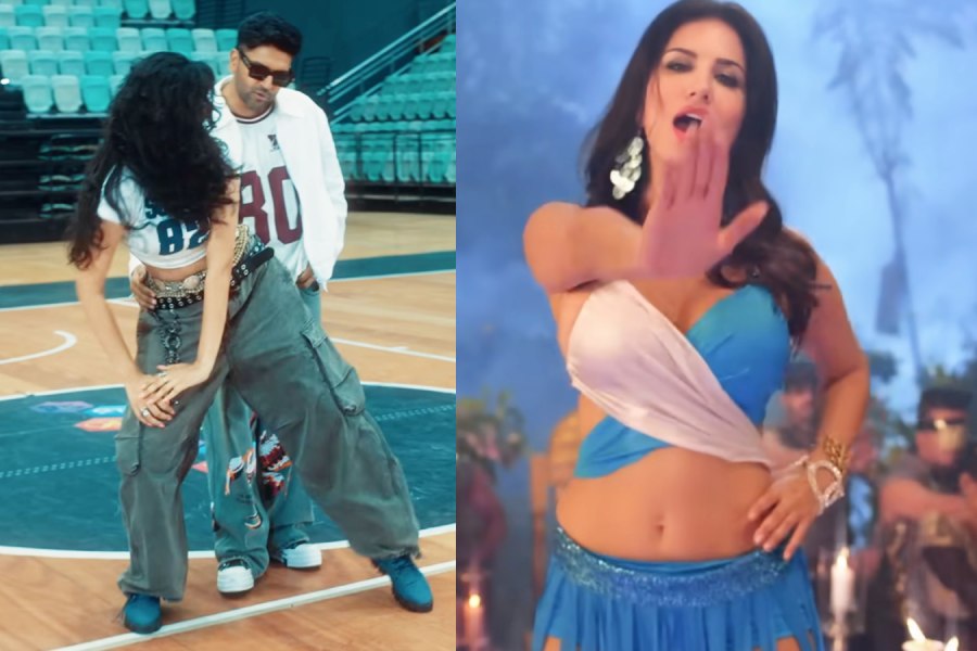 A still from ‘Azul’; A still from ‘Pink Lips’