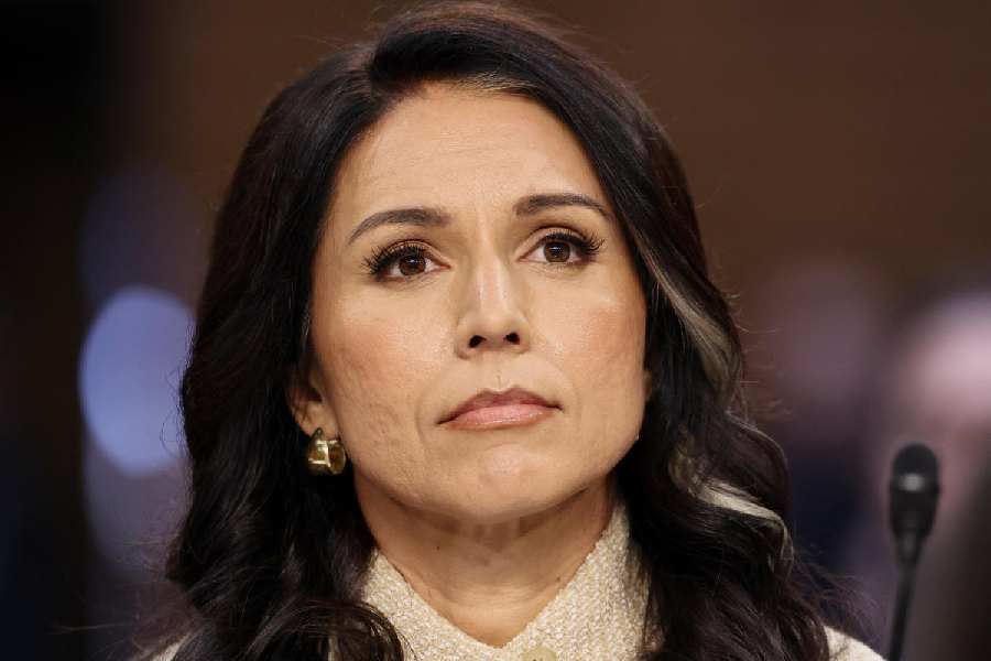 Director of National Intelligence (DNI) Tulsi Gabbard testifies before a Senate Intelligence Committee hearing on Capitol Hill in Washington, D.C., U.S., March 18, 2026