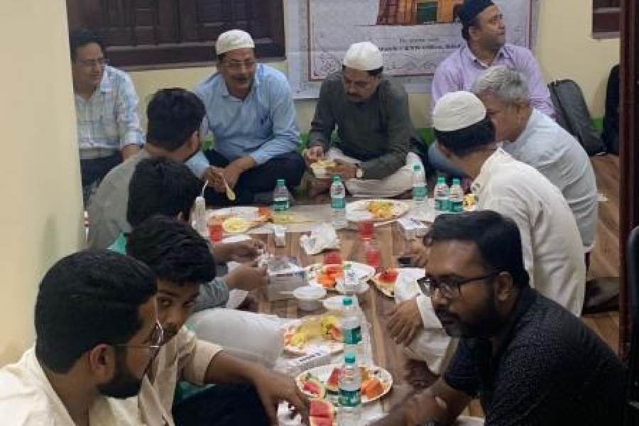 The inter-faith iftar at Kidderpore on March 11