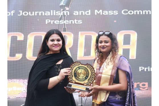 The discussion focused on media responsibility, ethics, influence, and the role of journalism in shaping democratic discourse. Students actively participated in the interactive session, making the discussion insightful and thought-provoking.