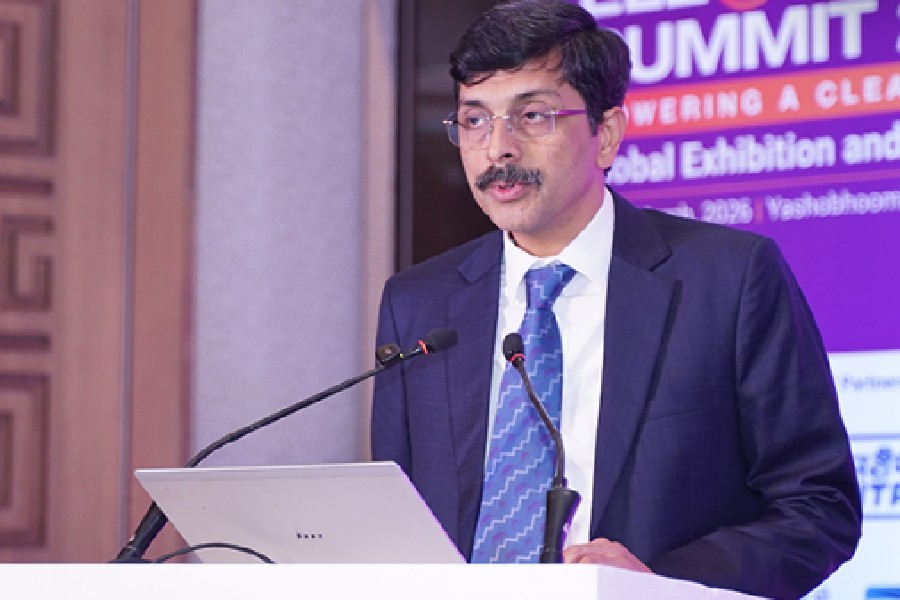 Power towers and cables with the Dubai skyline in the background, amid the US-Israel conflict with Iran, March 7, 2026.