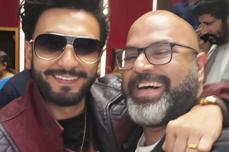 Naveen Kaushik with Ranveer Singh