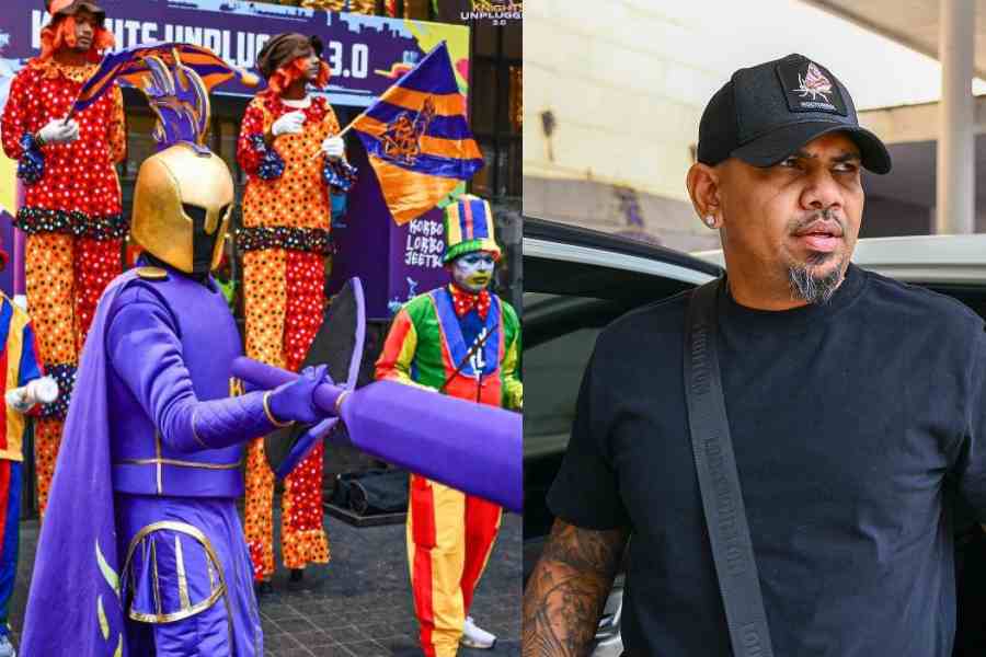 The fan event in Calcutta on Tuesday, Sunil Narine