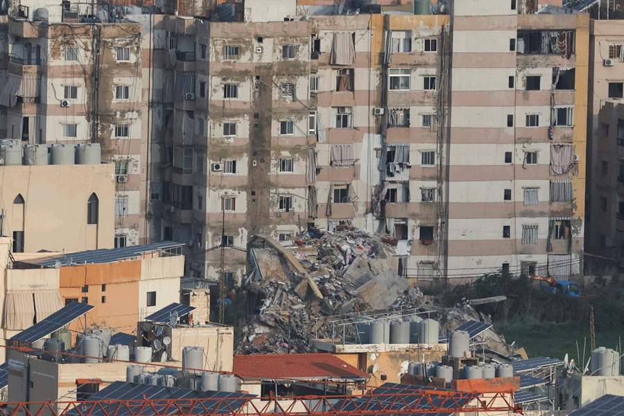 Aftermath of Israeli strikes in Beirut