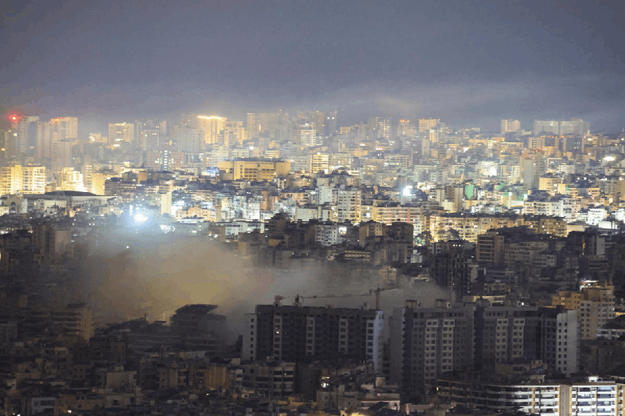 Aftermath of Israeli strikes in Beirut