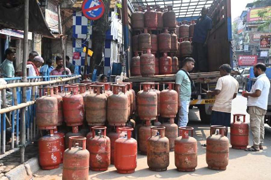 Cylinders on Amherst Street on Wednesday