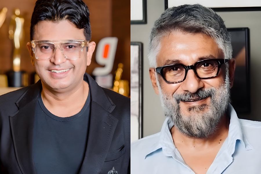 (left to right) Bhushan Kumar, Vivek Agnihotri