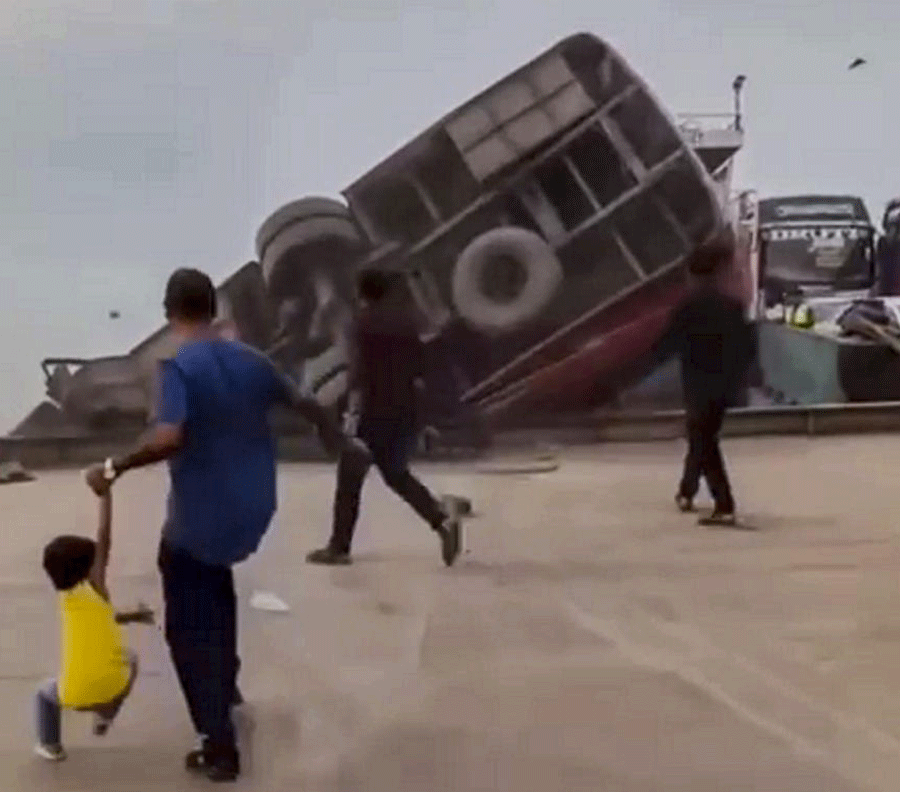 Bus falls into river with 40 passengers onboard in Bangladesh