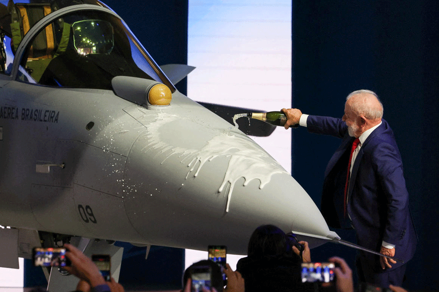 first Gripen fighter jet assembled in Brazil