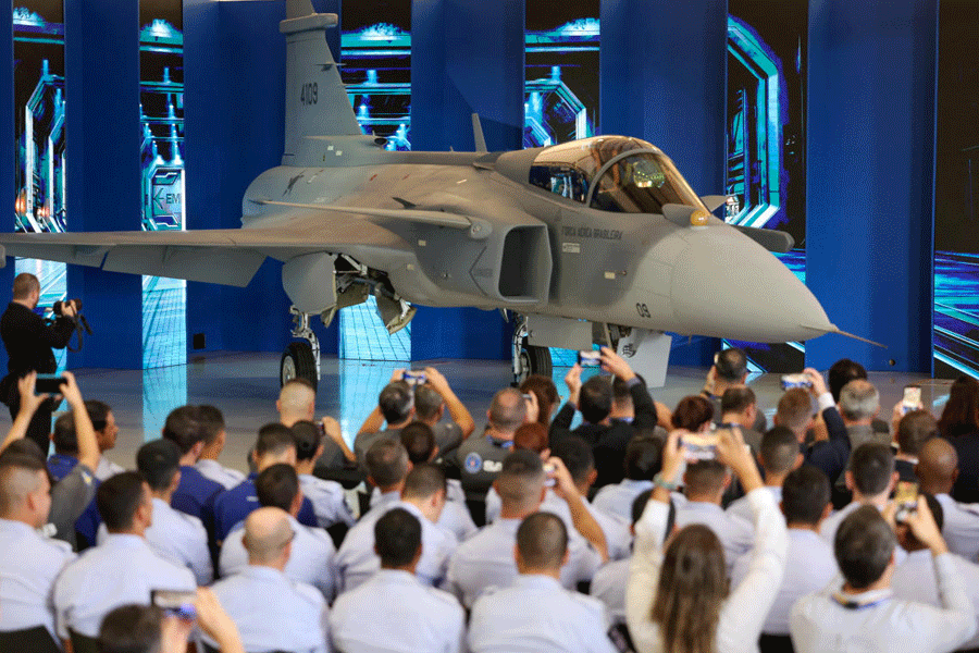 First Gripen fighter jet assembled in Brazil