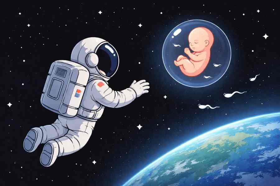 microgravity human reproduction study