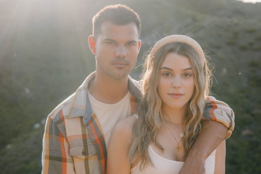 Taylor Lautner and wife Taylor Dome