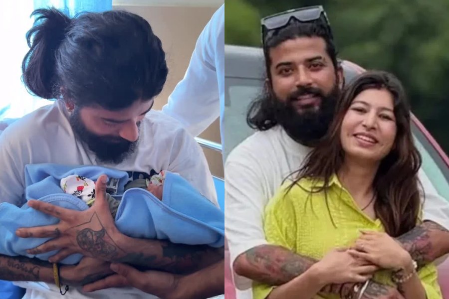 Anurag Dobhal with his wife