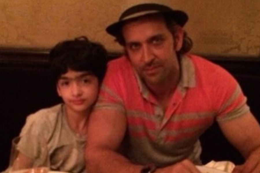 Hrithik Roshan and his son Hrehaan Roshan
