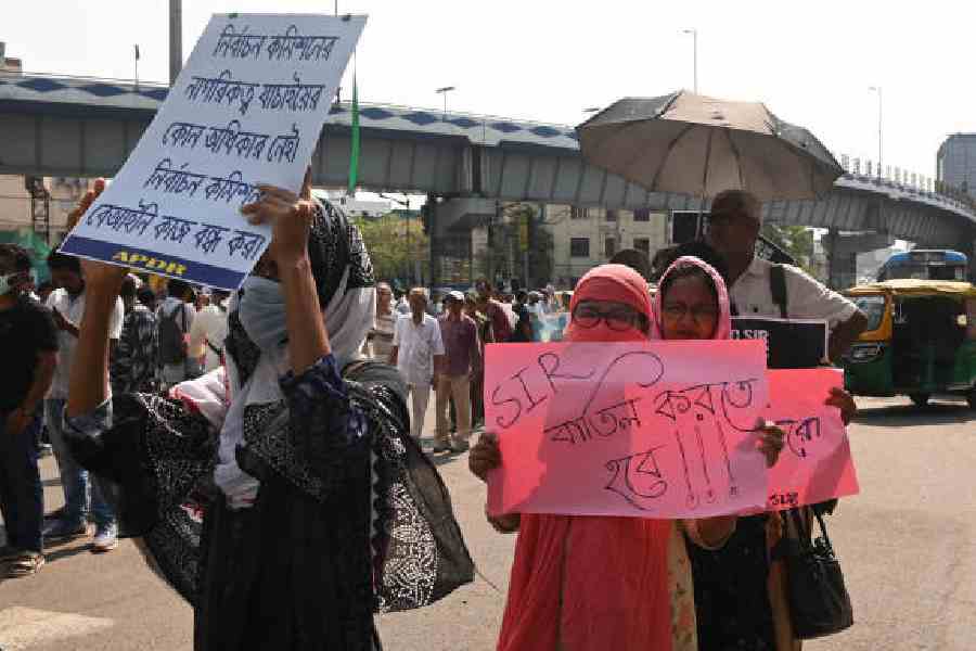 Protesters in the rally for voting rights on Saturday.            (Bishwarup Dutta)