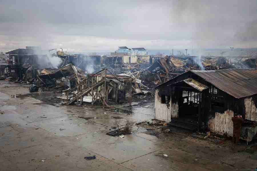 View of a drug rehabilitation center destroyed in what the Taliban said was a Pakistani air strike in Kabul, Afghanistan, March 18, 2026.