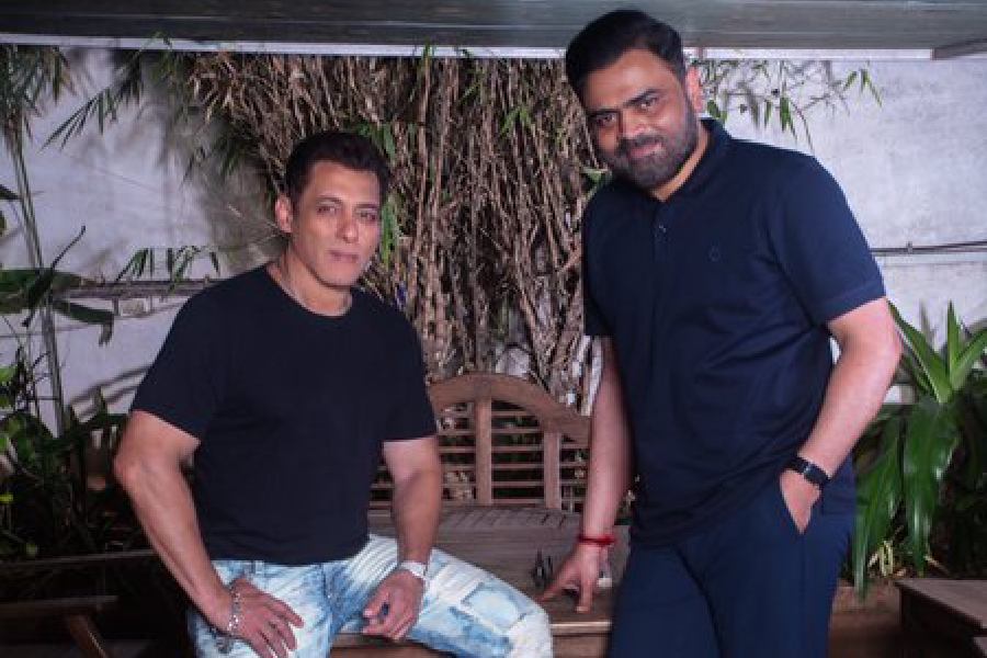 Salman Khan with Vamshi Paidipally
