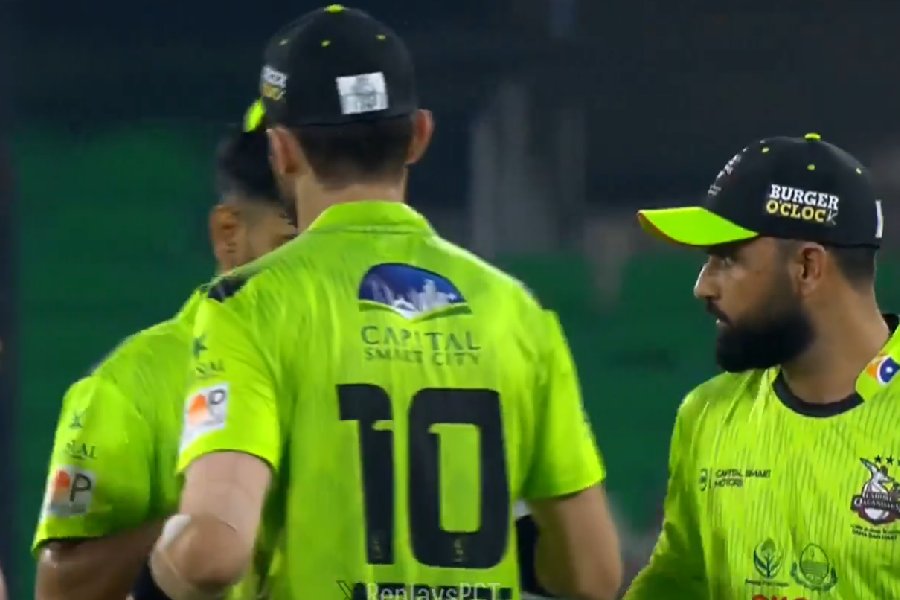 Fakhar Zaman (right)