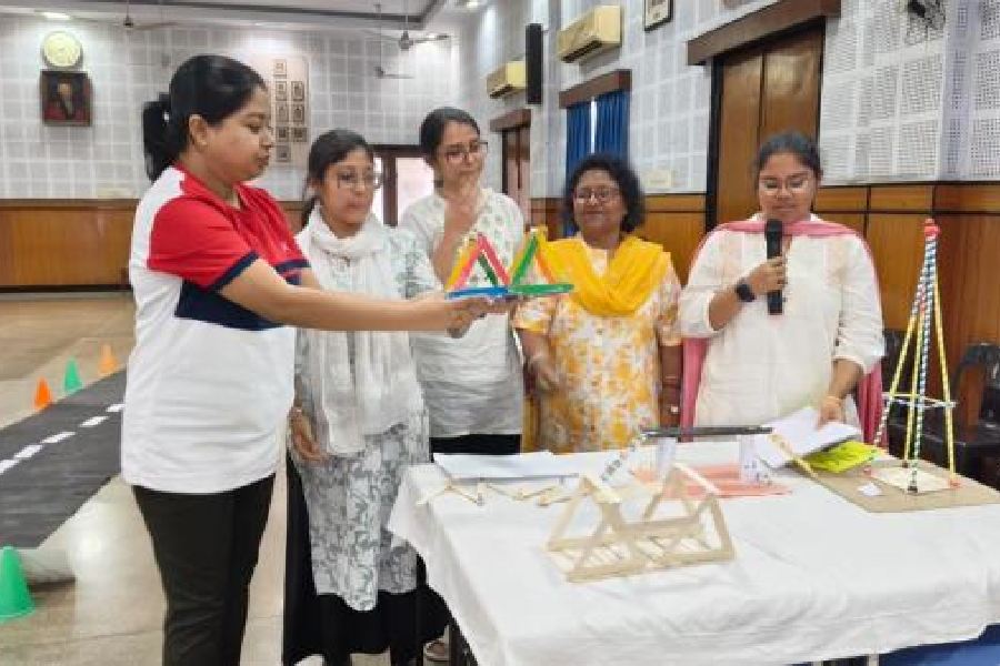 Teachers attend a maths workshop at La Martiniere for Girls
