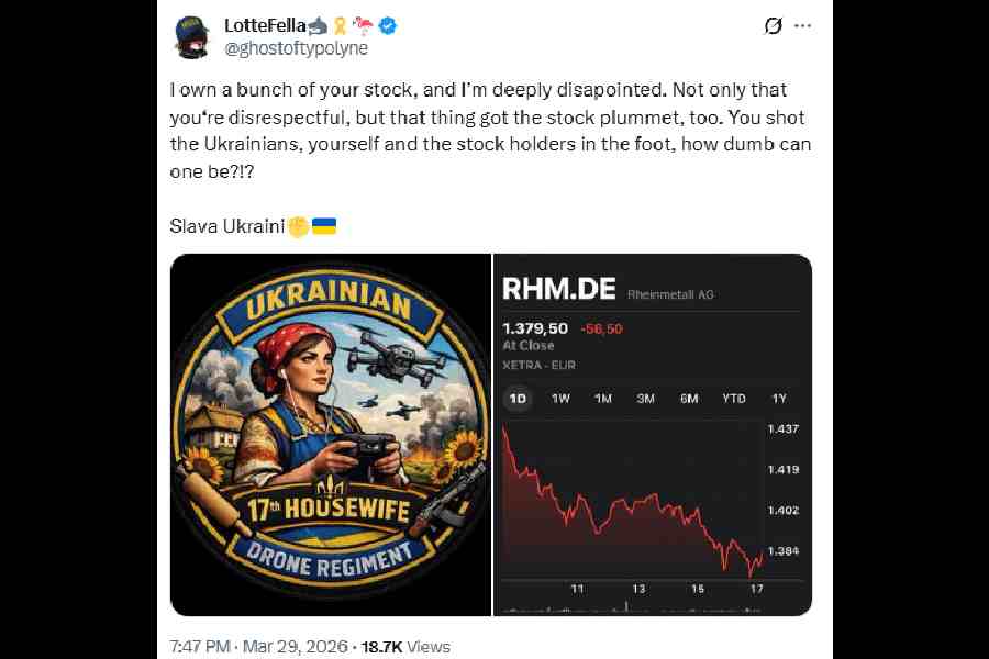 A screeenshot of a post on X on the Ukrainian Housewives protest