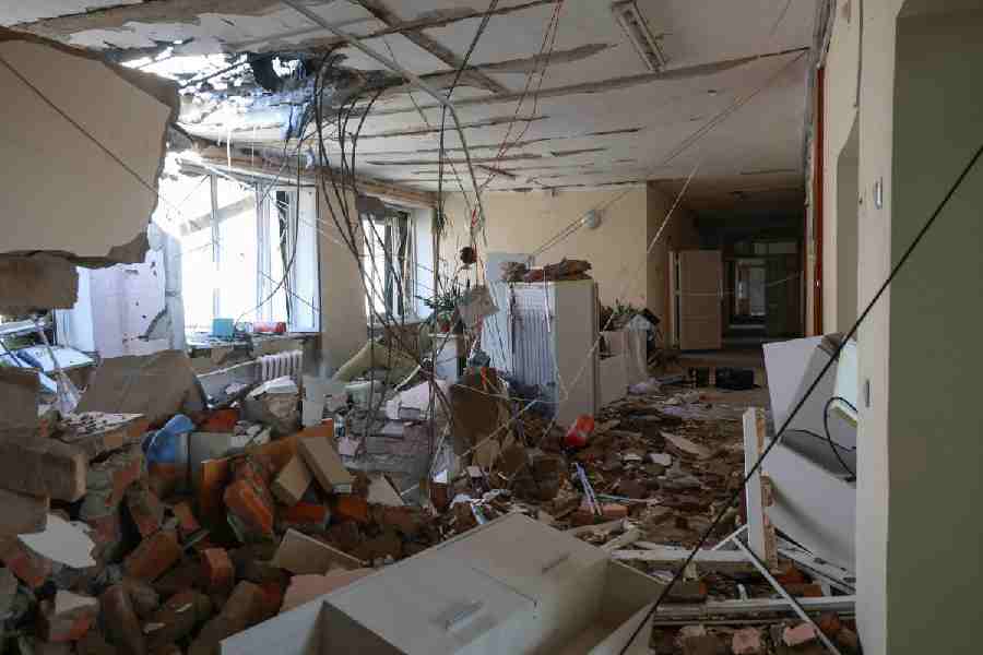 An interior view of a maternity hospital which was hit during overnight Russian drone strikes, amid Russia\\\'s attack on Ukraine, in Odesa, Ukraine March 28, 2026.