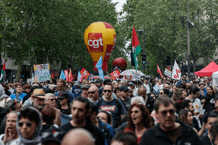 May day in Paris