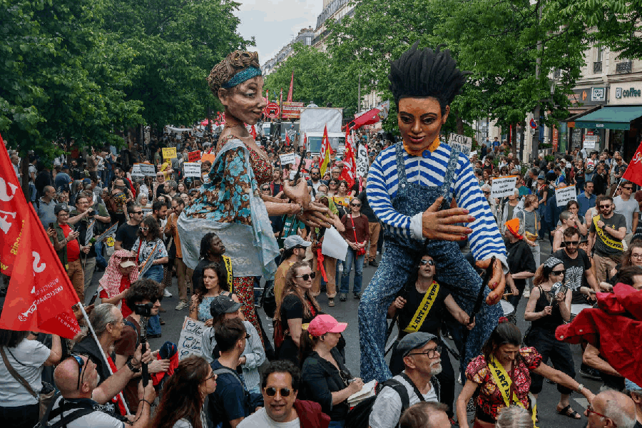 May day in Paris