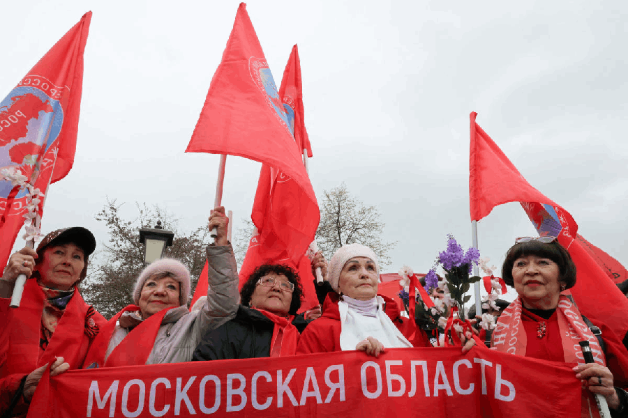 May day in Moscow