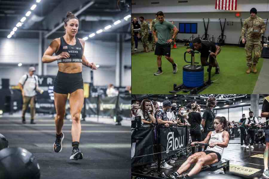 Ruuning, sled push, rowing are all a part of HYROX