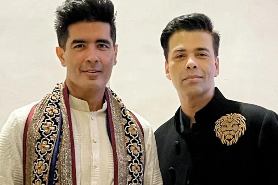 Karan Johar (right) and Manish Malhotra (left)
