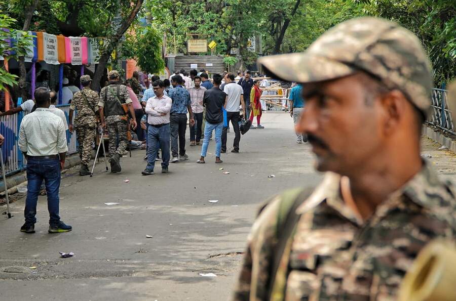 Each constituency is guarded by a platoon of 30 to 50 personnel