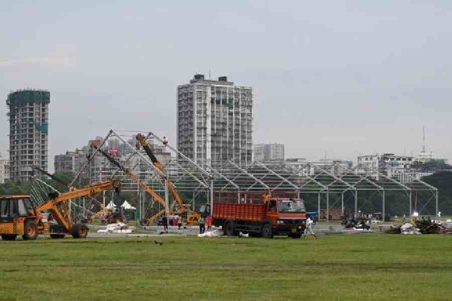 Preparations at Brigade on Thursday afternoon, ahead of Saturday’s swearing-in.