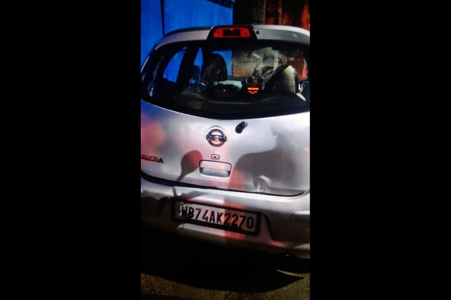 The Nissan Micra used to stall Rath's SUV