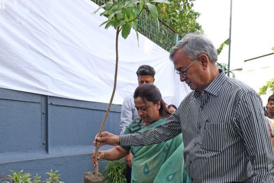 A symbolic and environmentally conscious moment of the day was the planting of the Scholar  Tree sapling at the school cricket ground by eminent members of the management committee in the presence of more than 100 students, alumni members, and former and current faculty members. The gesture highlighted the institution’s commitment to sustainability while symbolising its nurturing role in shaping generations of learners since its inception.