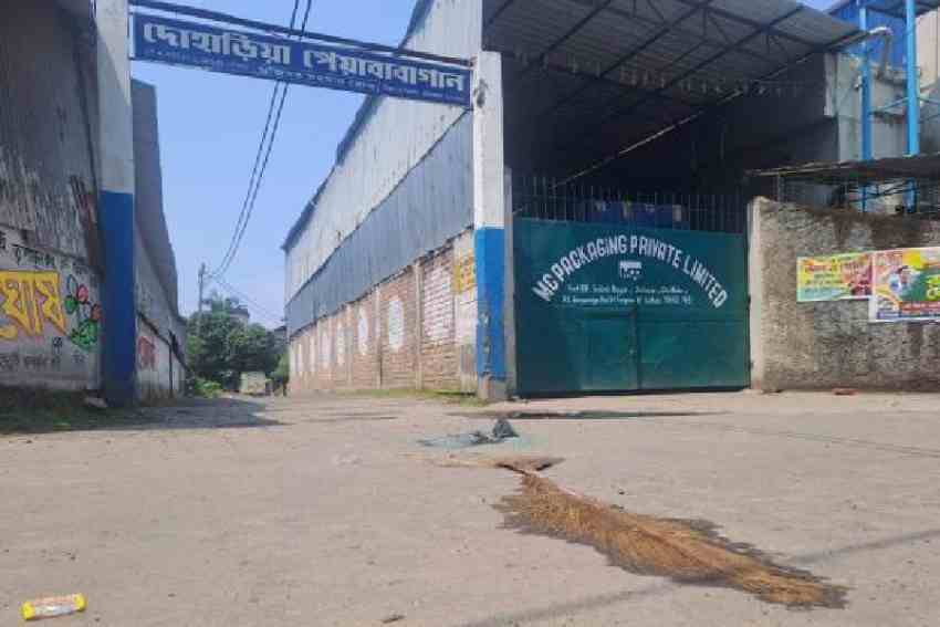 The spot, where Chandranath Rath’s car was intercepted and he was gunned down, on Thursday