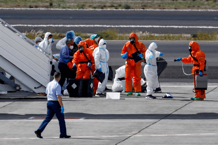 Hantavirus ship evacuation