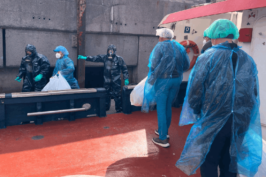 Hantavirus ship evacuation