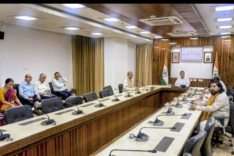 Suvendu Adhikari chairs first cabinet meeting of the newly formed BJP government in Bengal