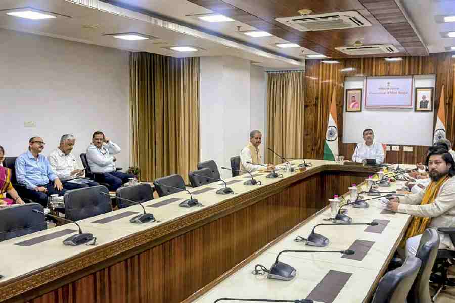 Suvendu Adhikari holds the first cabinet meeting on Monday. 