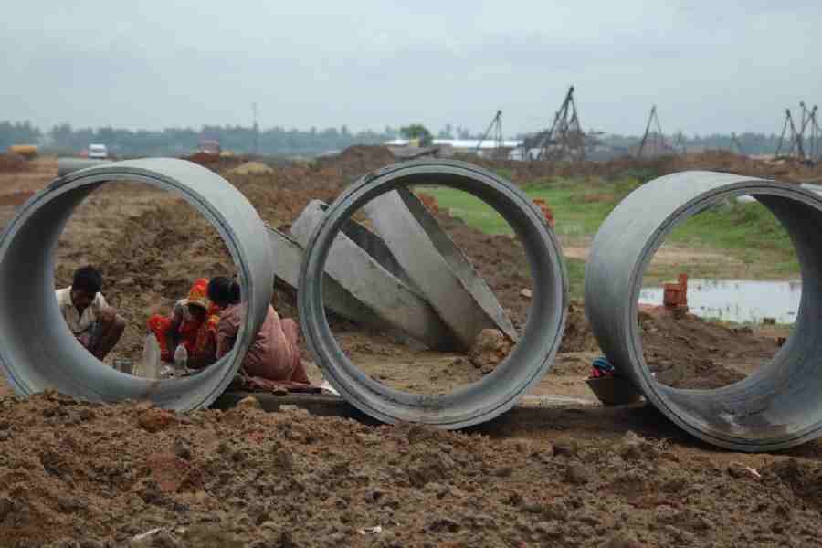 The plot taken over for the Tata Motors’s Nano car plant in Singur. The project was shifted to Gujarat because of protests against land acquisition.