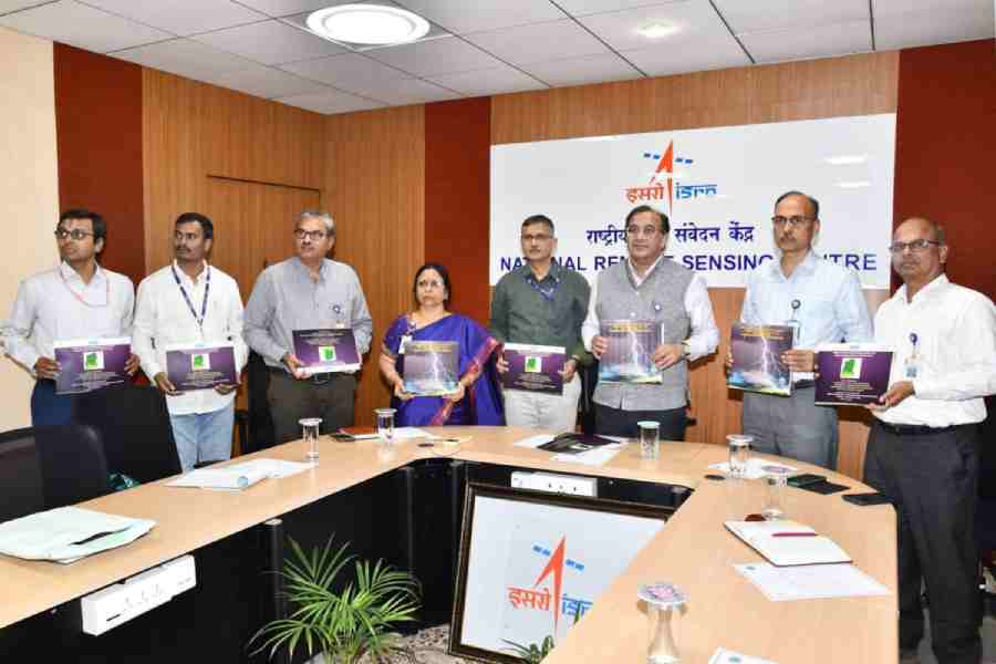 The Lightning Risk Atlas of Sikkim (2019–2025) being released in Gangtok on Monday.