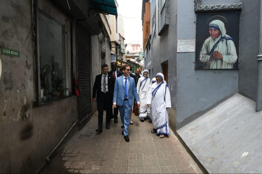 Sharing glimpses of his tour on X, Gor wrote, “Hello Kolkata! Honored to visit the Missionaries of Charity, pray with the Sisters, and reflect on the legacy of Mother Teresa. Mother Teresa’s Christian faith and life of service continue to inspire millions of people across continents.”