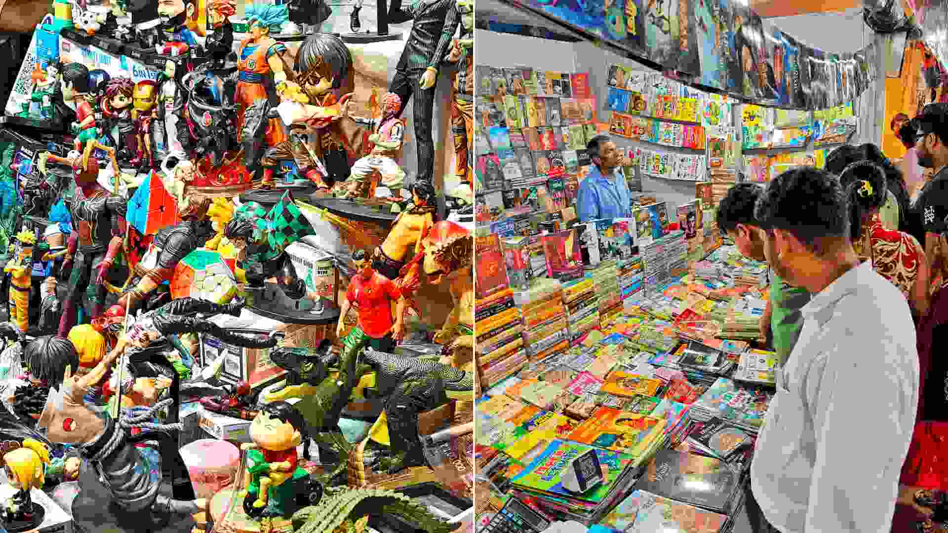 Patuli Fair also has stalls selling books and figurines.  