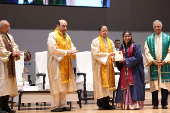 The convocation ceremony witnessed the participation of students, dignitaries, academicians, diplomats, and scholars from across India and abroad.