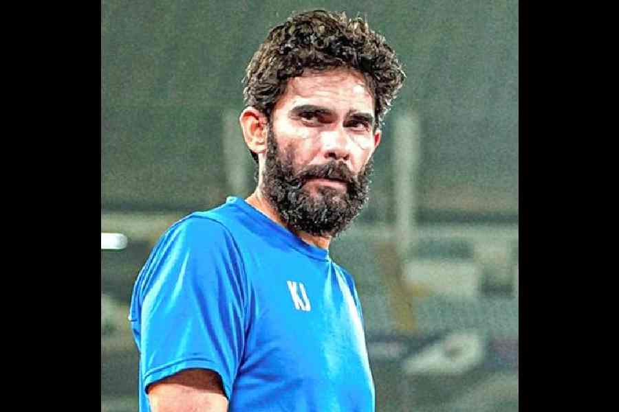 India coach Khalid Jamil. 