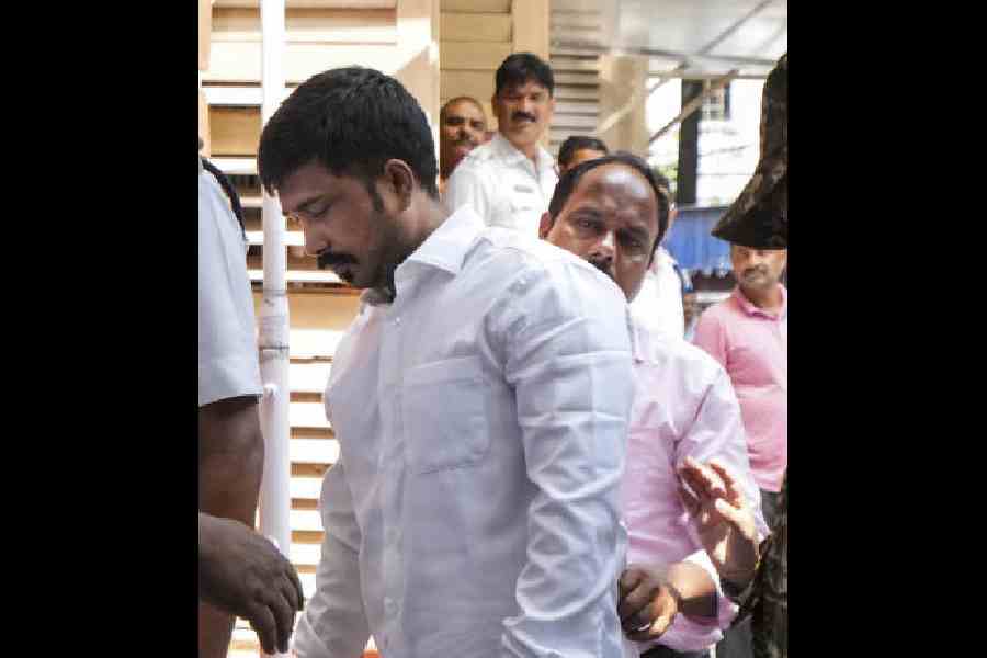 Biswajit Poddar at the court on Thursday. (PTI picture)