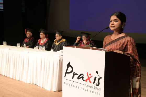 Praxis Business School held the Convocation Ceremony for the PGDM Class of 2026 at Kala Mandir, Kolkata, on April 17, 2026, in the presence of graduating students, proud parents, faculty members and distinguished guests. 
